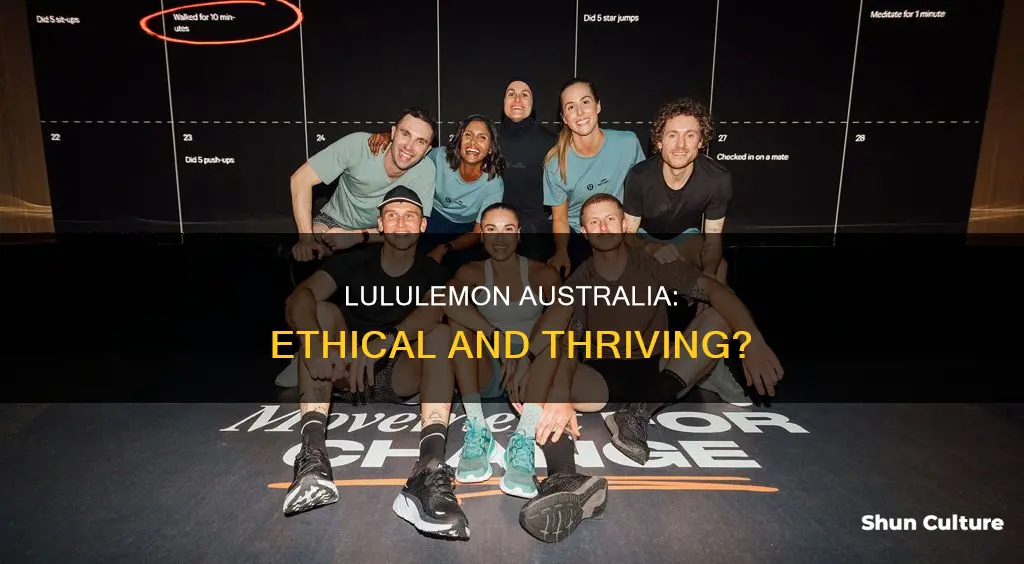is lululemon australia doing good