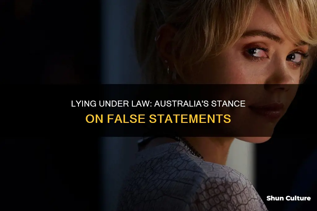is lying illegal australia