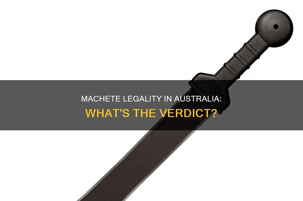 is machete illegal in australia