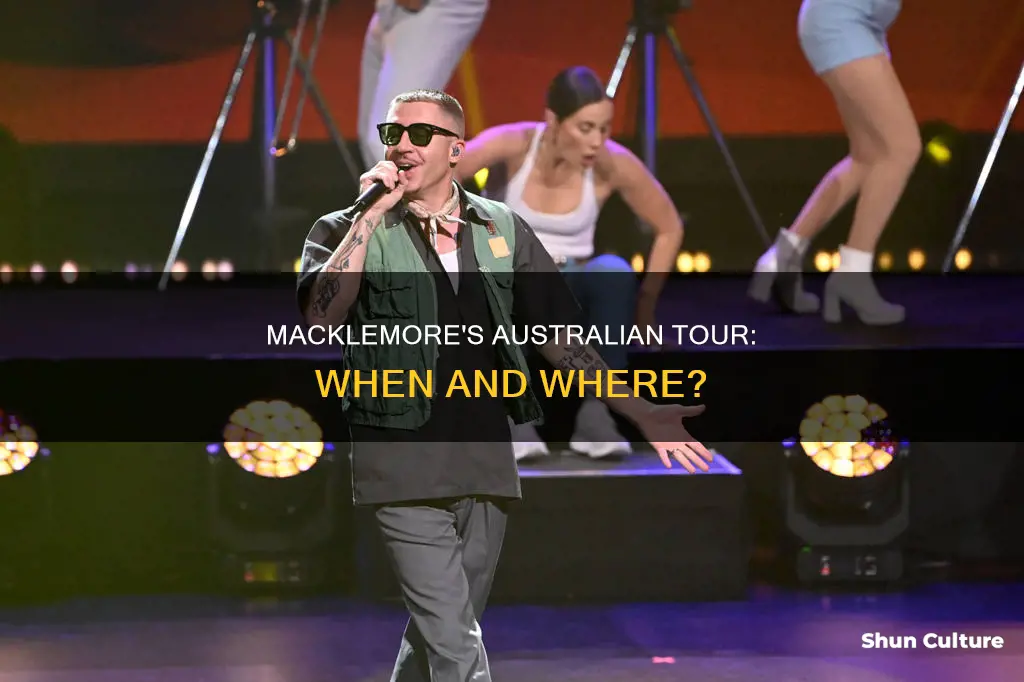 is macklemore coming to australia