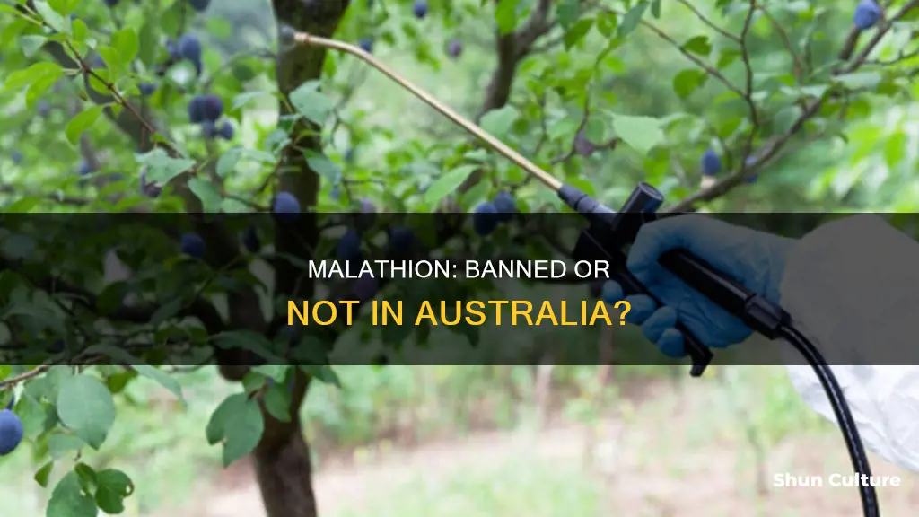 is malathion banned in australia