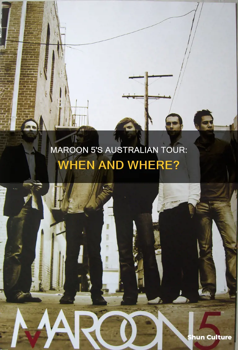 is maroon 5 coming to australia