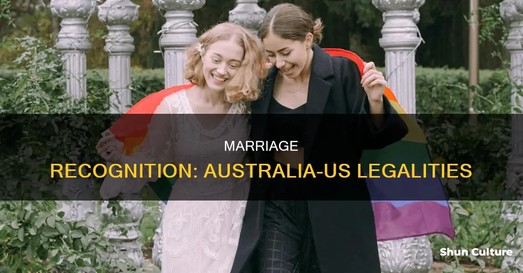 is marriage in australia recognized in the united states
