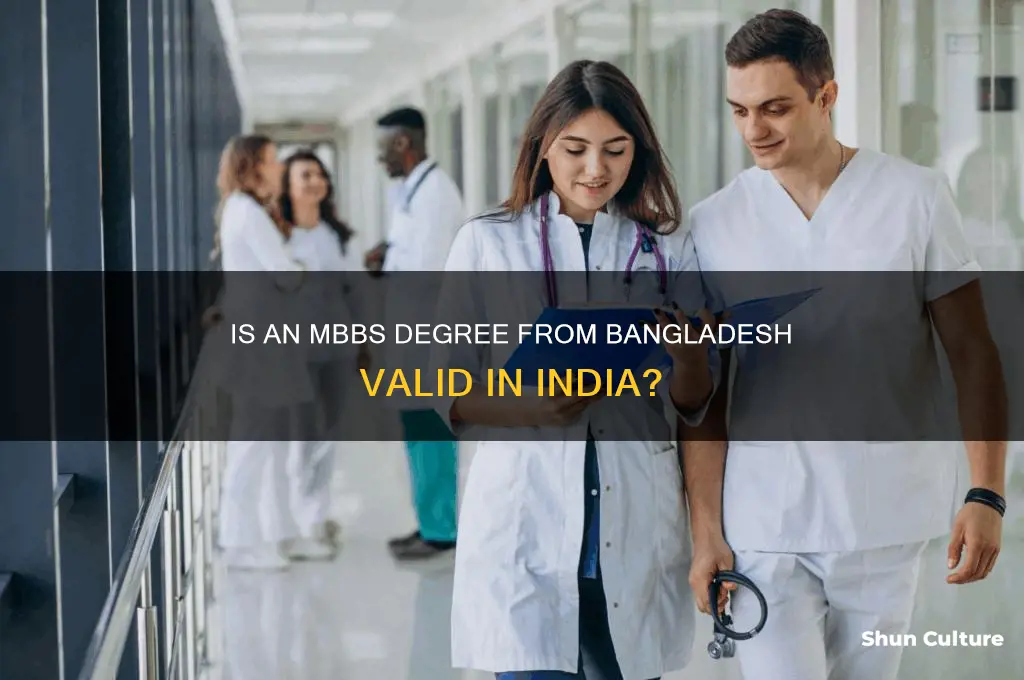is mbbs degree from bangladesh valid in india