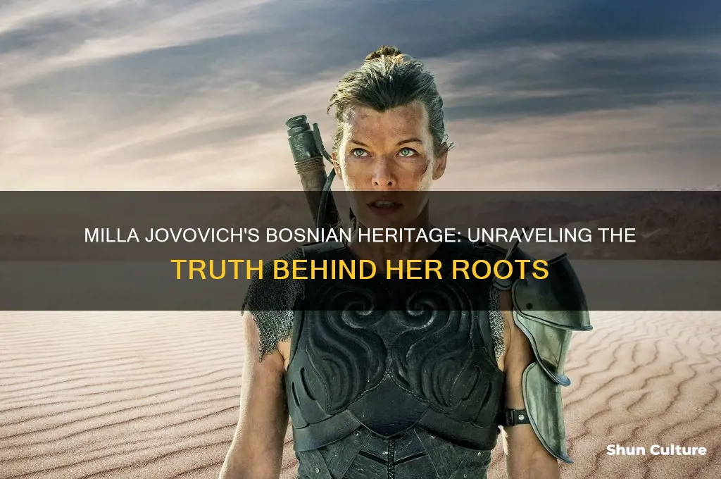 is milla jovovich bosnian