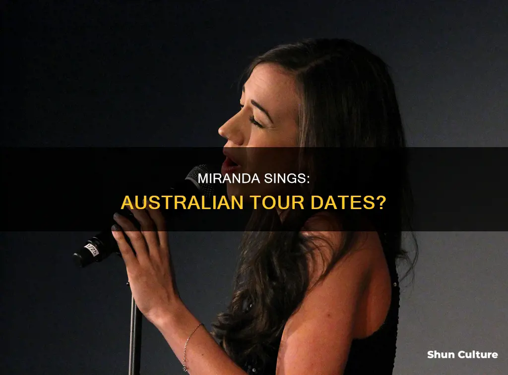 is miranda sings coming to australia