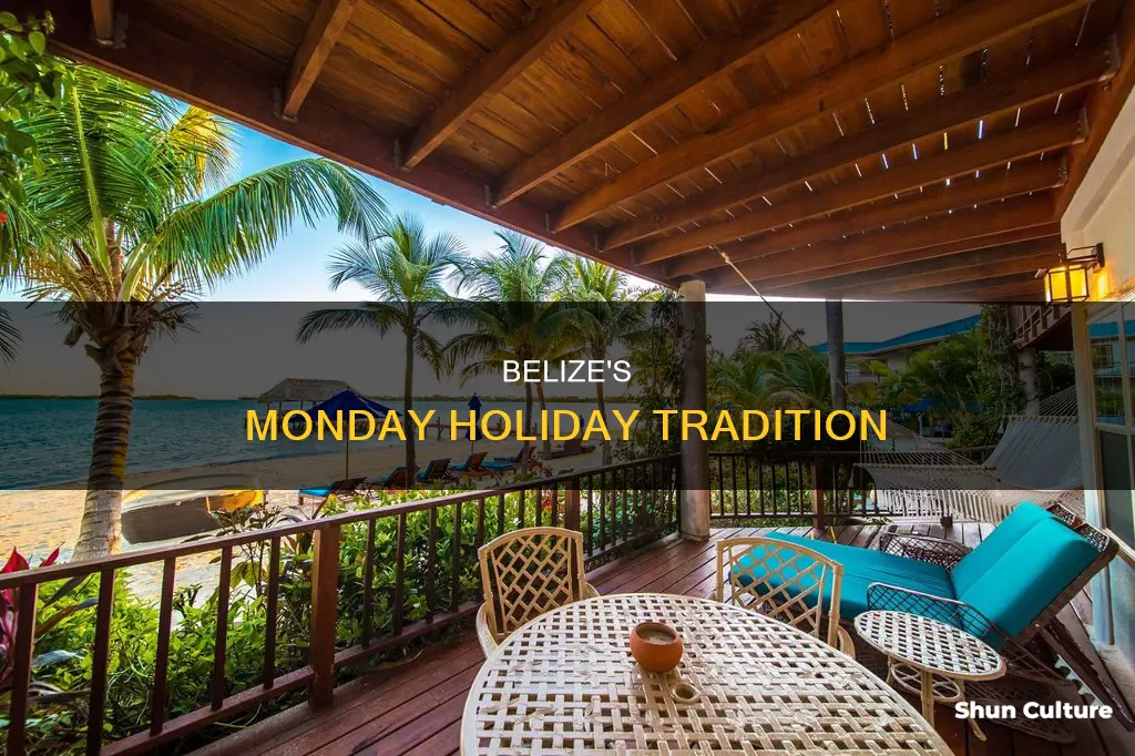 is monday a holiday in belize