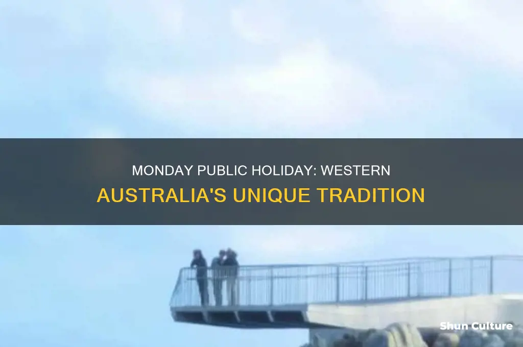 is monday a public holiday in western australia