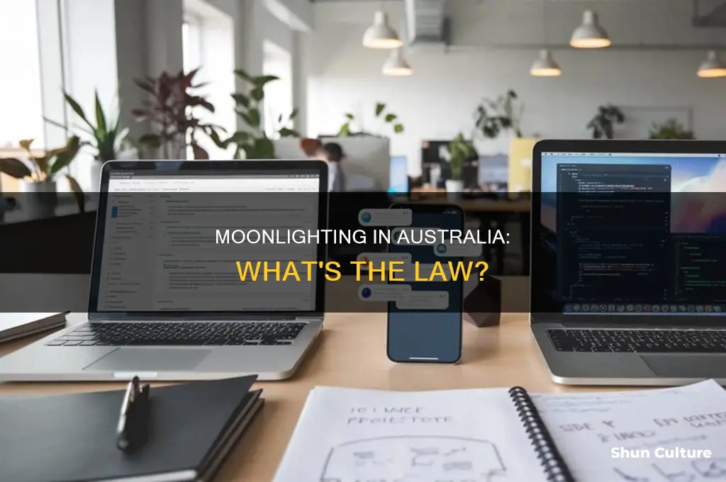 is moonlighting illegal in australia