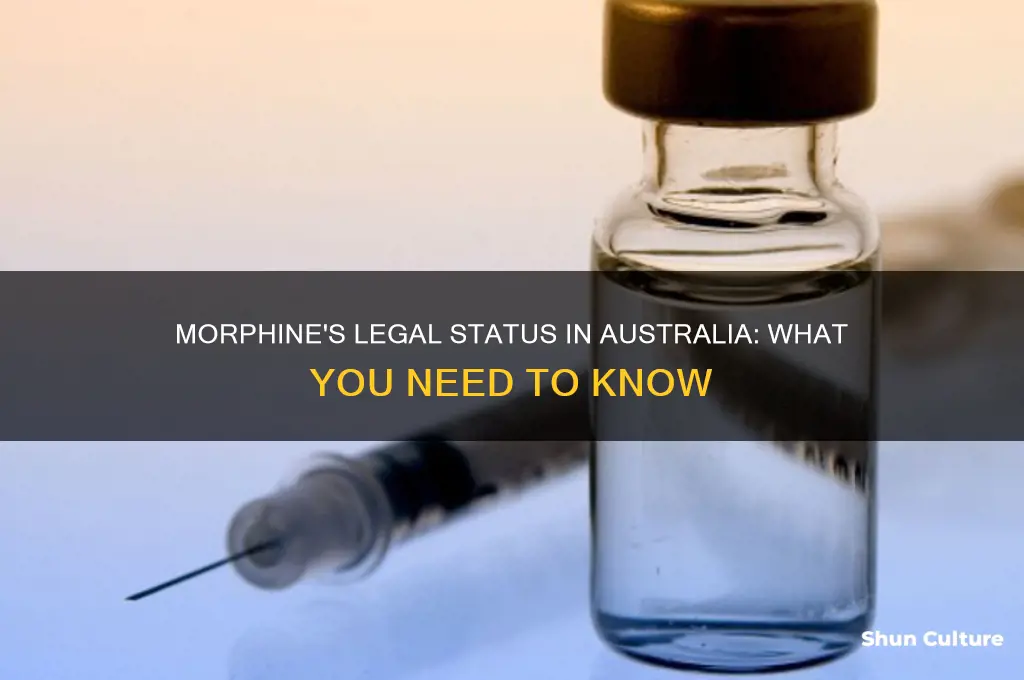 is morphine illegal in australia