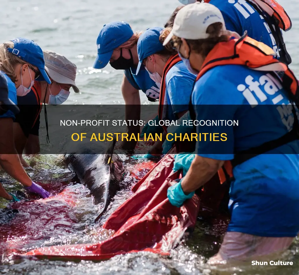 is my australian non profit status good internationally