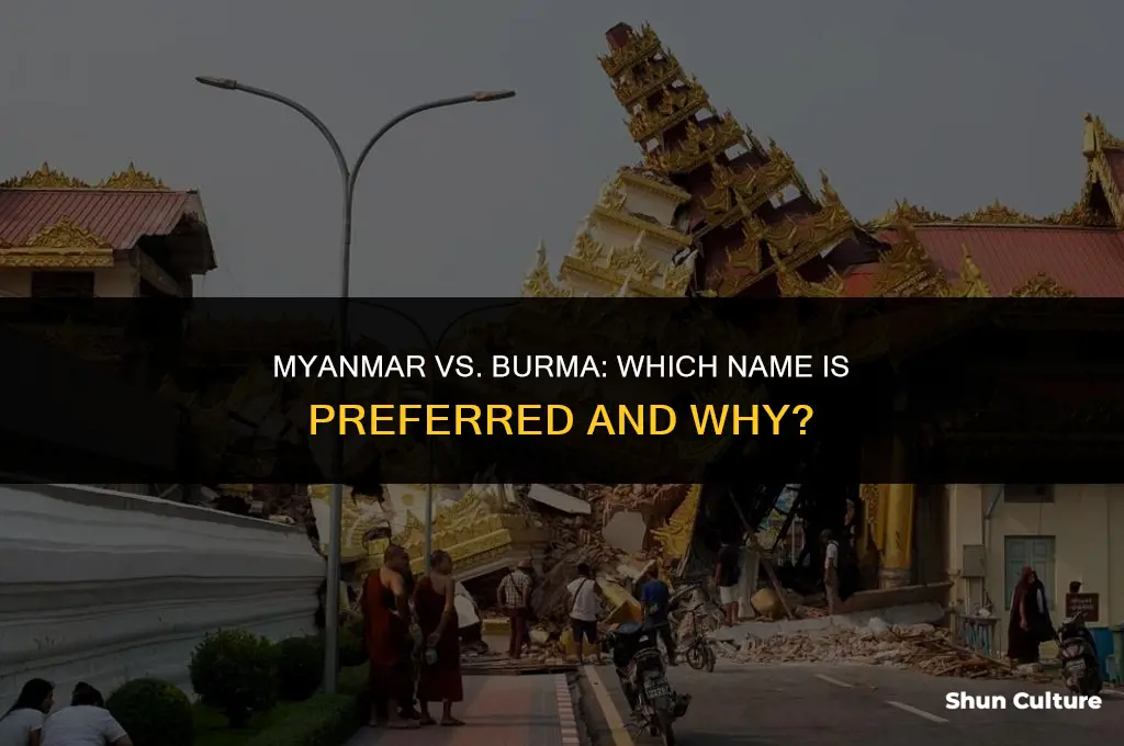 is myanmar or burma preffered