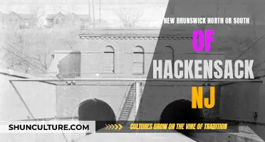 Where is New Brunswick in Relation to Hackensack, NJ?