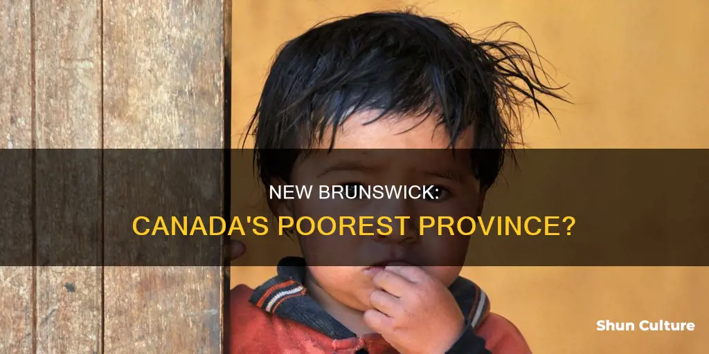 is new brunswick the poorest province in canada