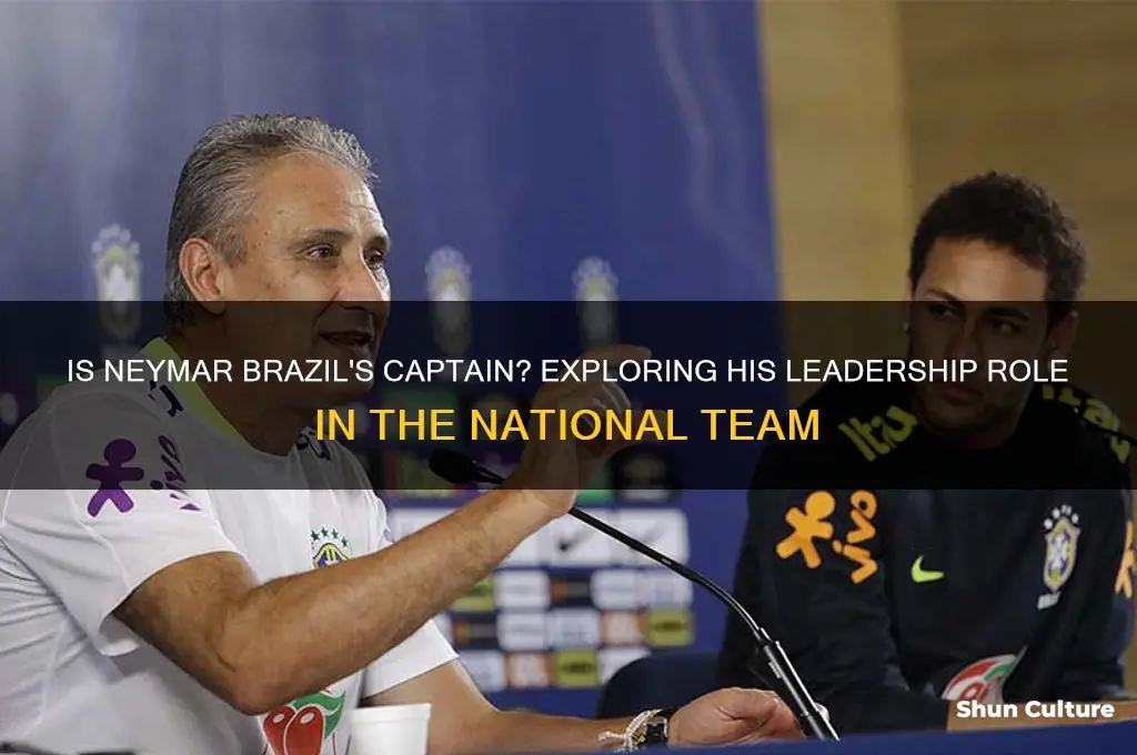 is neymar brazil captain