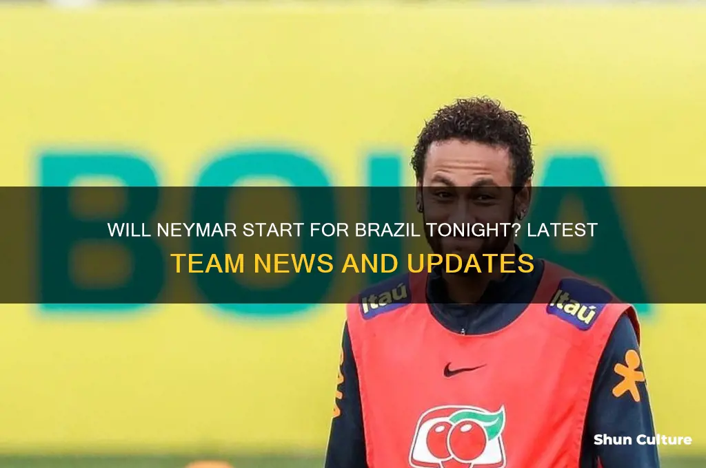 is neymar playing tonight for brazil