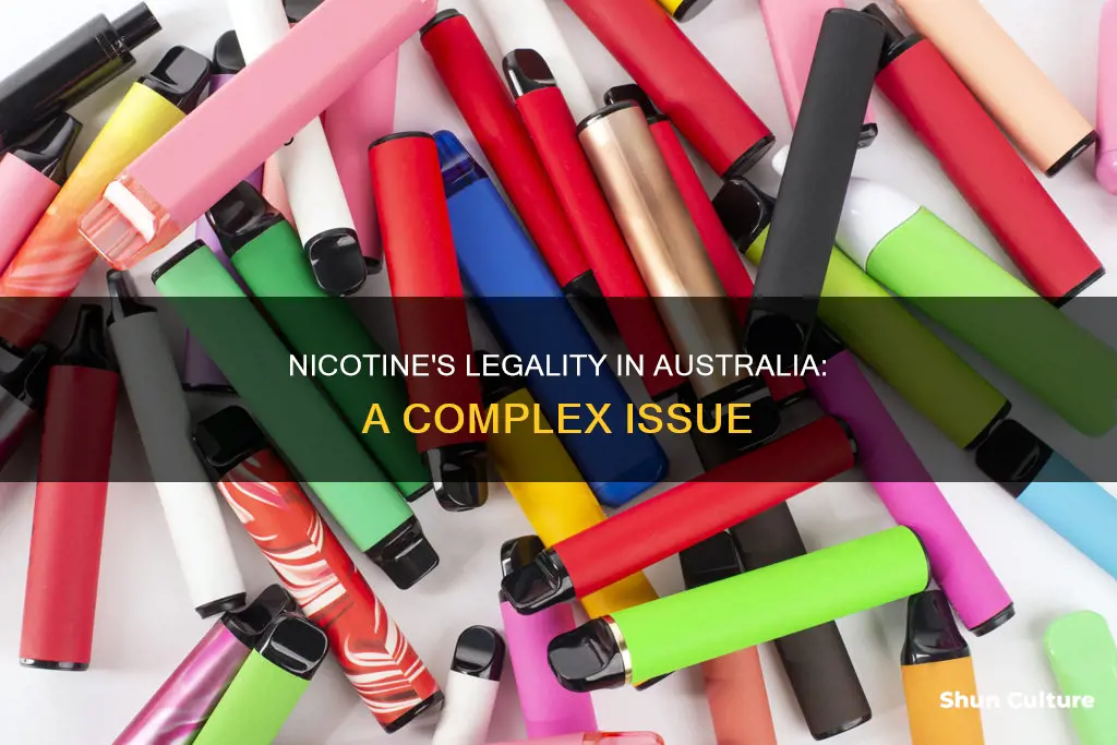 is nicotine banned in australia