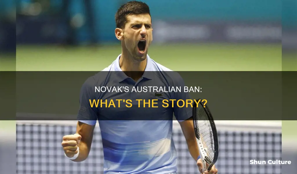 is novak banned from australia