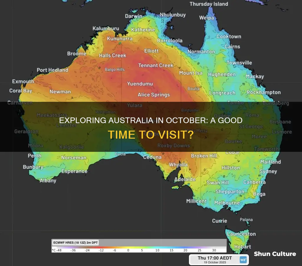 is october a good month to visit australia