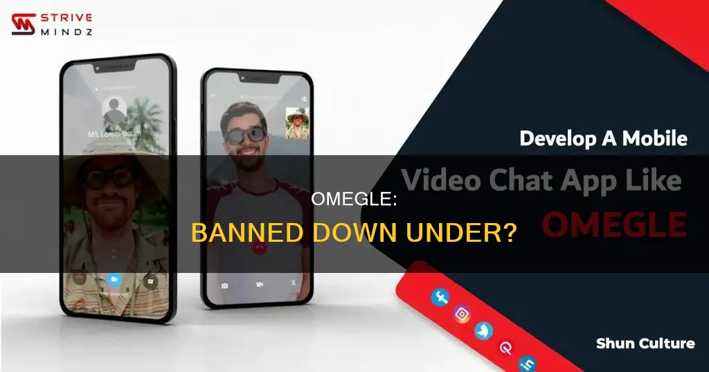 is omegle banned in australia