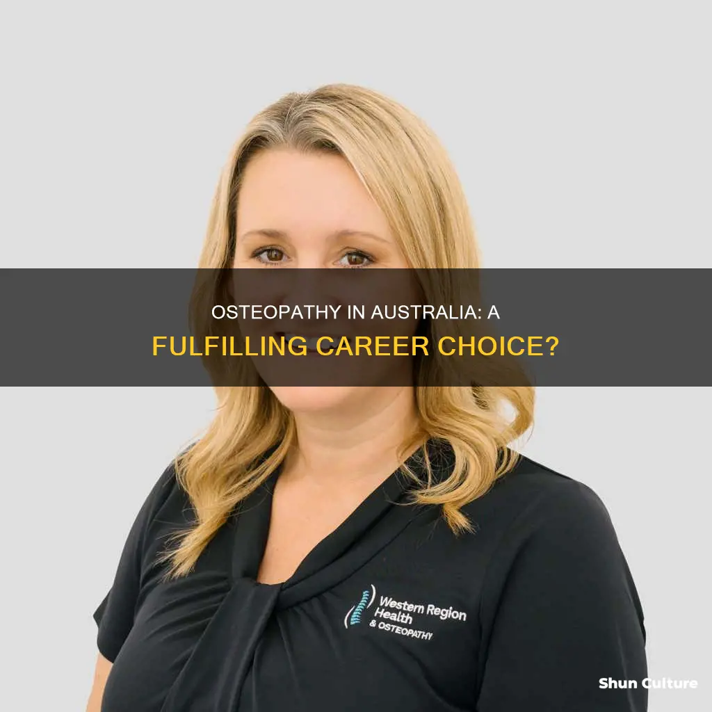 is osteopathy a good career in australia