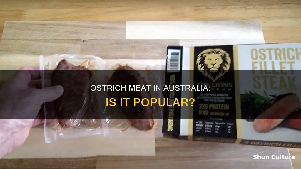 is ostrich eaten alot in australia