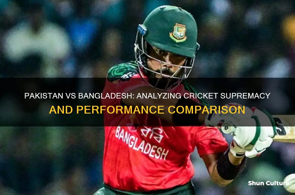 is pakistan better than bangladesh in cricket