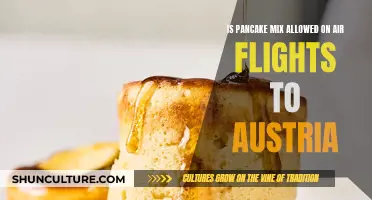 Pancake Mix Allowed on Flights to Austria?