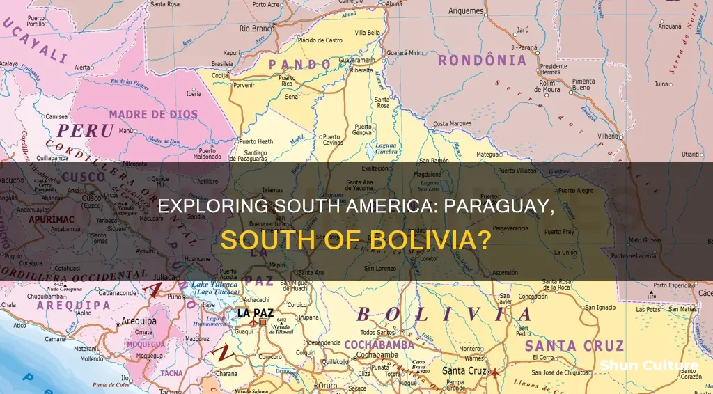 is paraguay south of bolivia