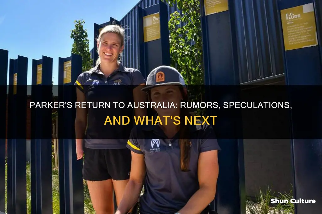 is parker going back to australia