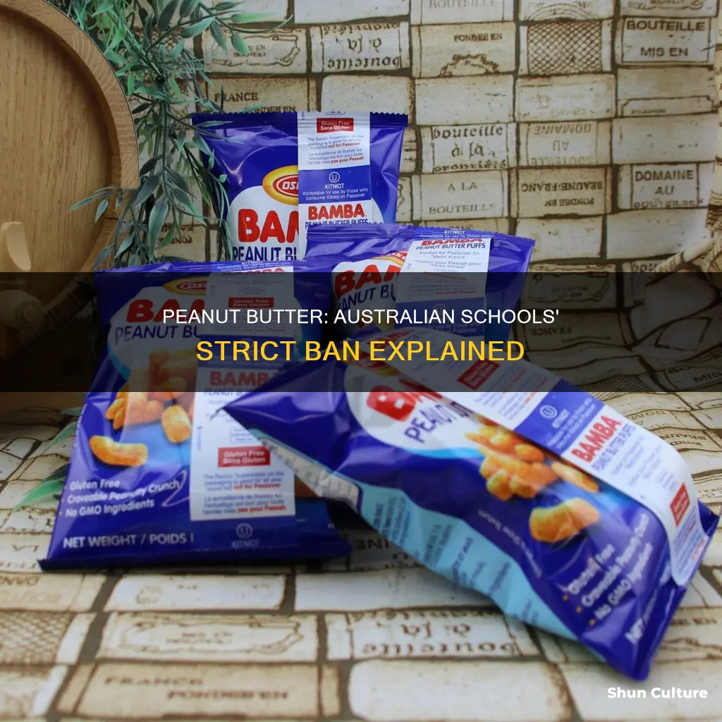 is peanut butter banned in australian schools