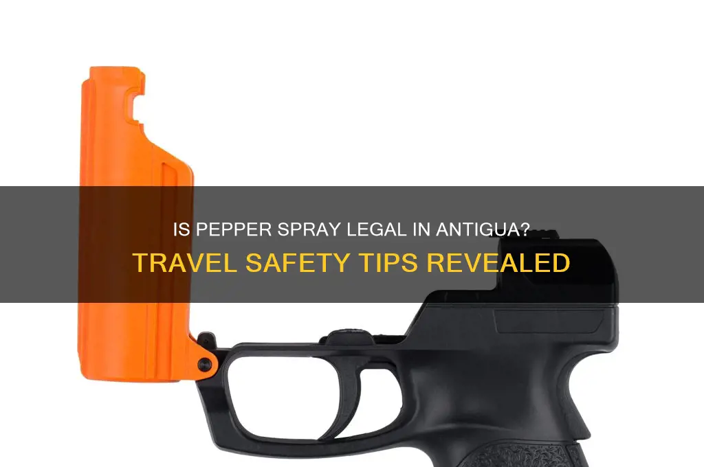 is pepper spray allowed in antigua