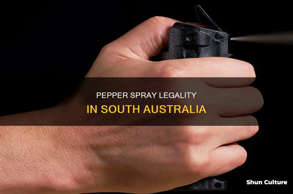 is pepper spray illegal in south australia