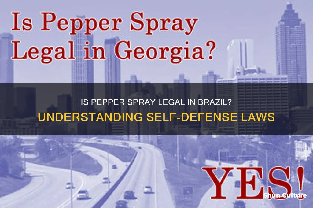 is pepper spray legal in brazil