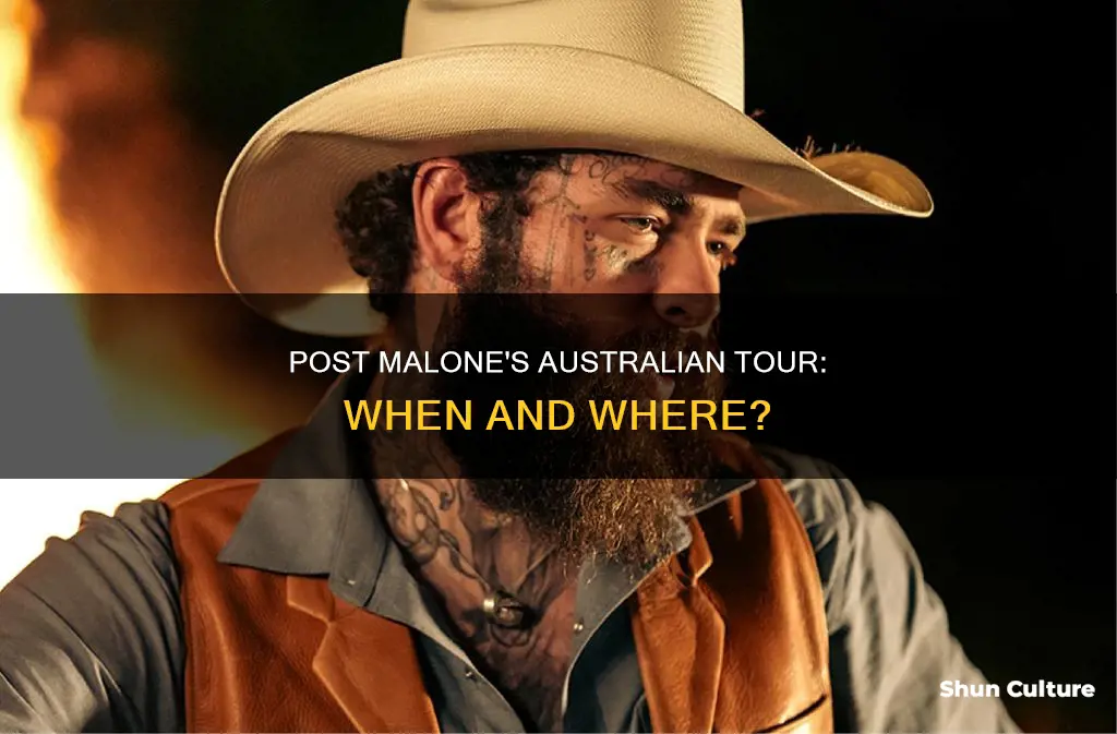 is post malone coming to australia