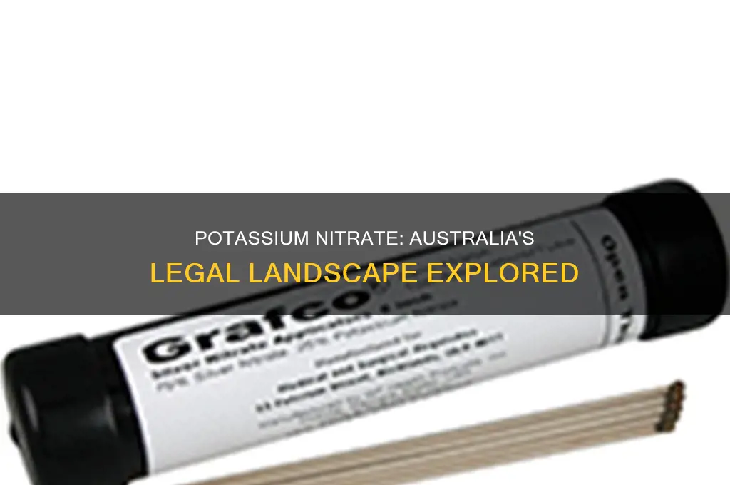 is potassium nitrate illegal in australia