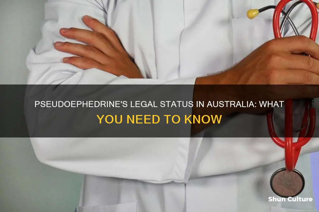 is pseudoephedrine illegal in australia