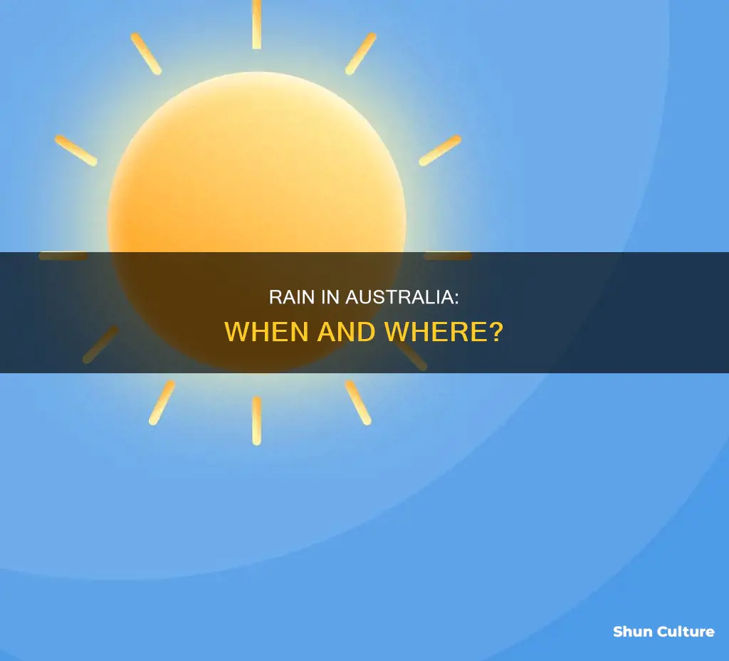 is rain coming to australia