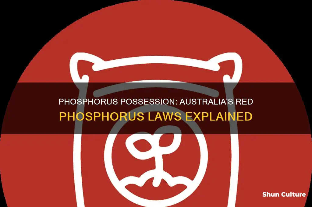 is red phosphorus illegal in australia