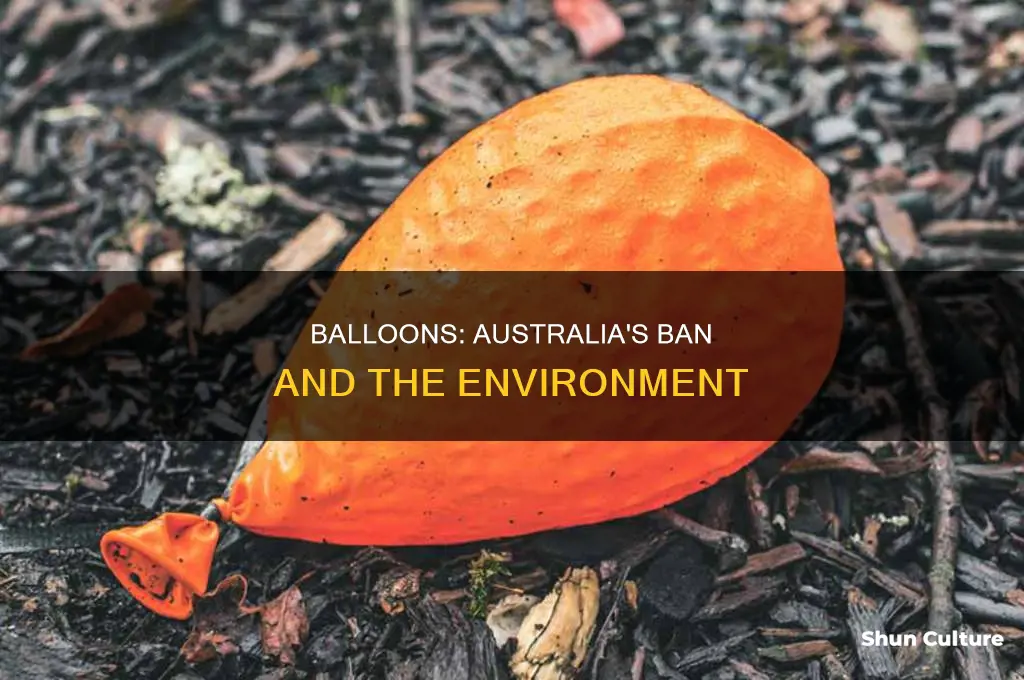 is releasing balloons illegal in australia