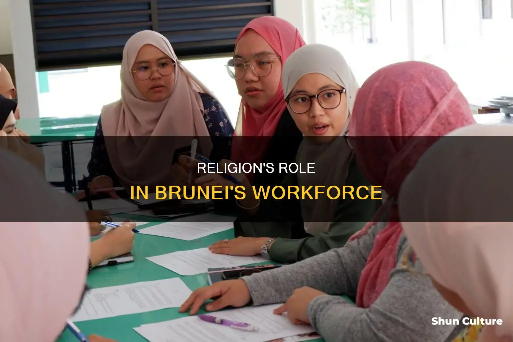 is religion used in work in brunei