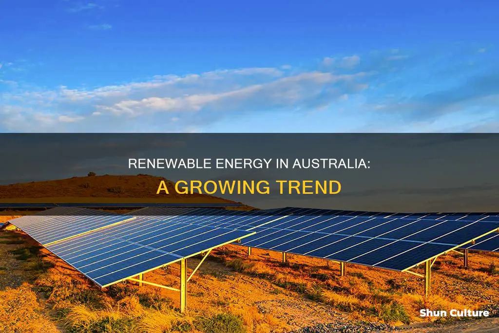 is renewable energy growing in australia