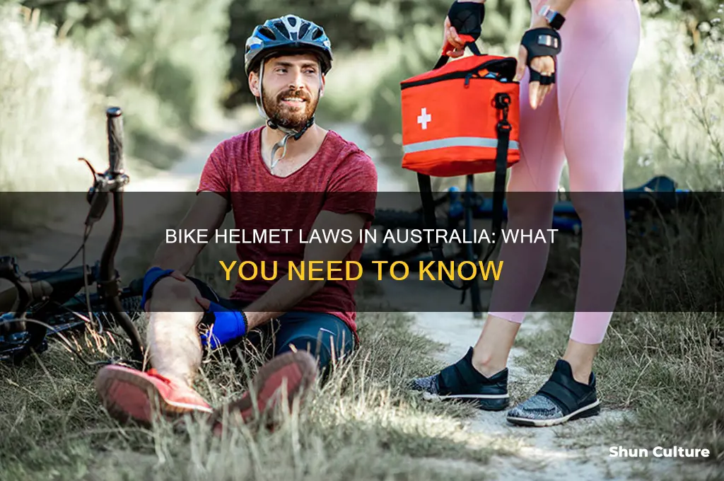 is riding a bike without a helmet illegal australia