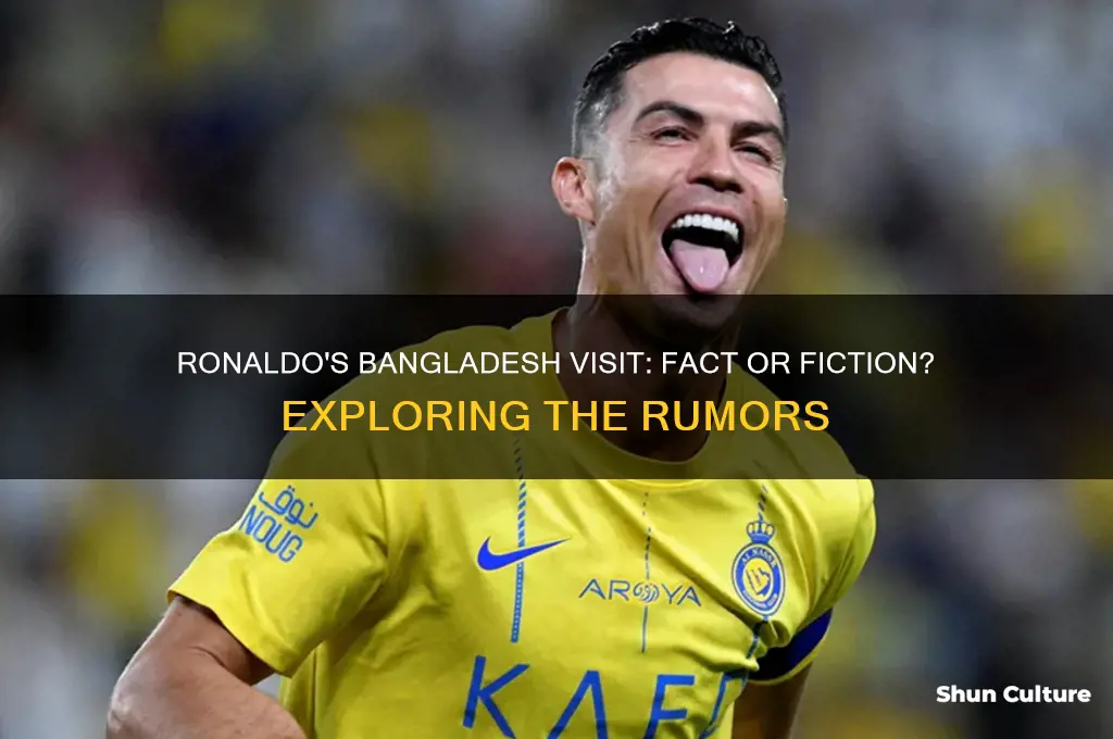 is ronaldo coming to bangladesh