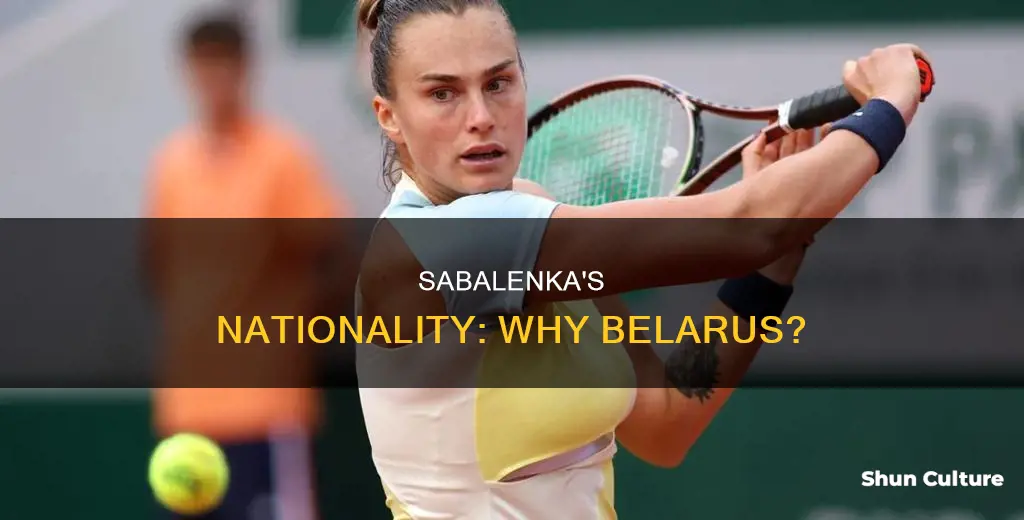 is sabalenka representing belarus