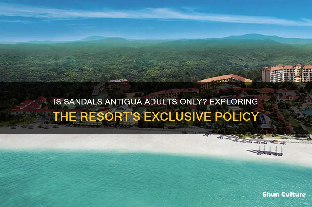 is sandals antigua adults only