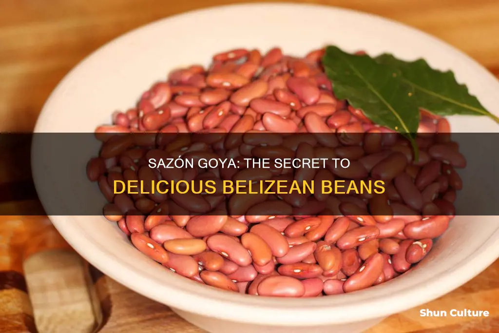 is sazon goya belize beans