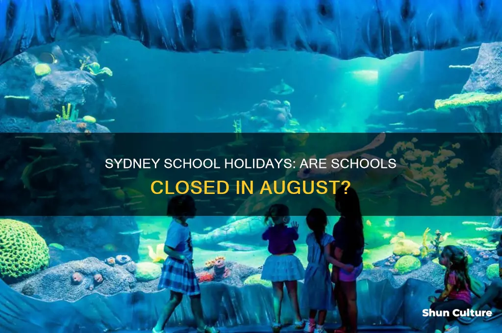 is school closed in august in sydney australia
