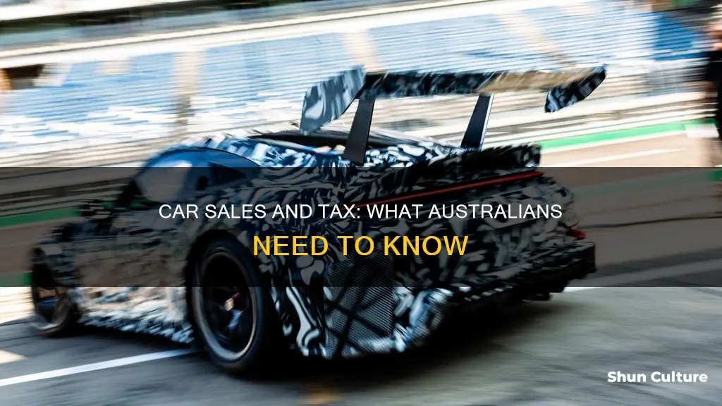 is selling a car taxable income in australia