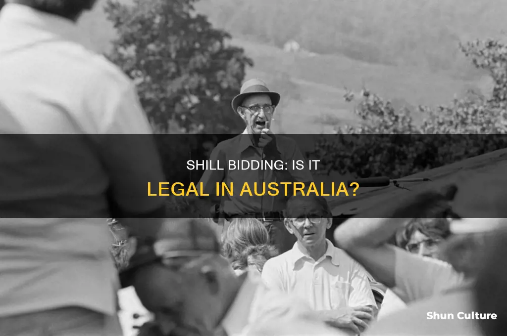 is shill bidding illegal in australia